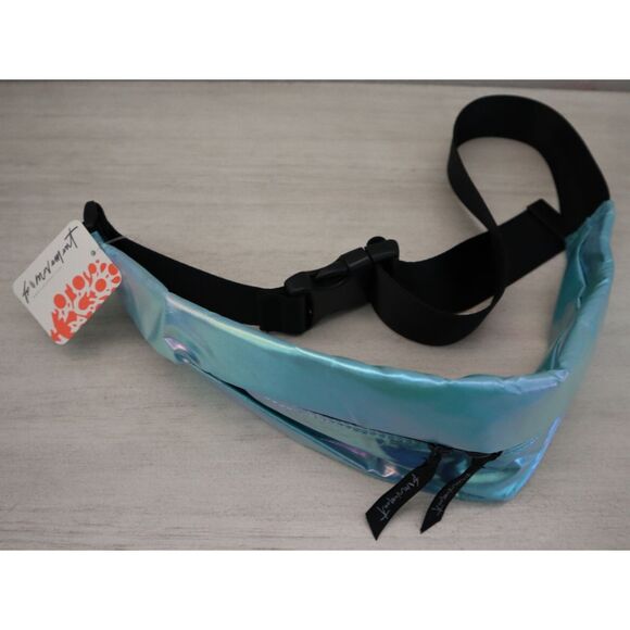 Free People Movement TPCF-713 Women's OS Hawaiian Blue Slim Fold Runner Belt Bag - Picture 2 of 6